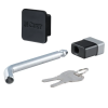 Hitch Receiver Security Lock and Hitch Cover Combo for 2.5" Trailer Hitch Receivers Curt Manufacturing