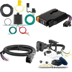 Curt Discovery Next Electric Trailer Brake Control w/ 7-Way Wiring Kit For 13-25 Lexus RX350 16-22 w/o OEM Tow Package 23-25 RX350h 500h 18-22 RX350L w/o OEM Tow Package
