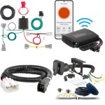56349 - Custom Wiring Harness, 4-Way Flat Output (Plug & Play), Select Toyota Tacoma Curt Echo under-dash electric trailer brake control with wiring kit for Toyota Tacoma from 2016 to 2023