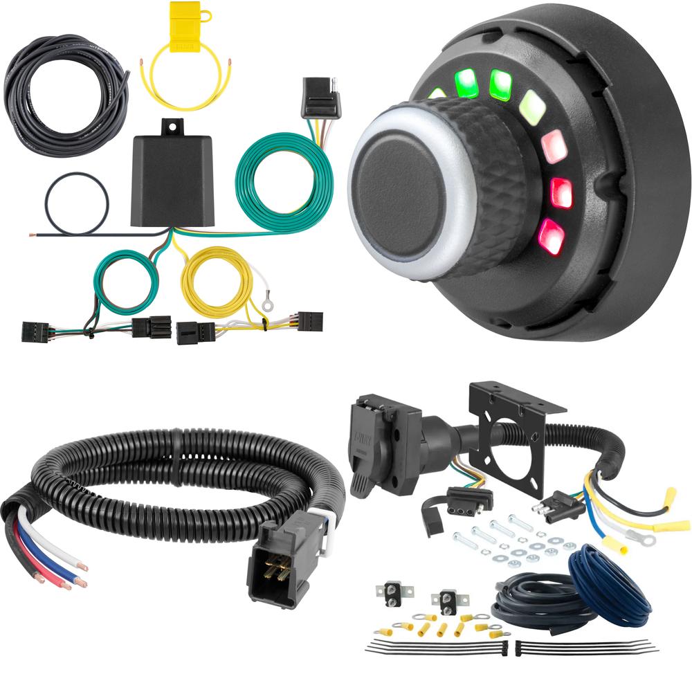 56422 - Custom Wiring Harness, 4-Way Flat Output (Plug & Play), Select Volkswagen Tiguan Curt Spectrum Electric Trailer Brake Controller with Wiring Kit