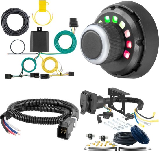 56422 - Custom Wiring Harness, 4-Way Flat Output (Plug & Play), Select Volkswagen Tiguan Curt Spectrum Electric Trailer Brake Controller with Wiring Kit