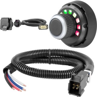 56537 - Custom Wiring, 7-Way RV Blade Curt Spectrum Electric Trailer Brake Control with Wiring Kit for Chevrolet Traverse and GMC Acadia