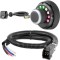 56537 - Custom Wiring, 7-Way RV Blade Curt Spectrum Electric Trailer Brake Control with Wiring Kit for Chevrolet Traverse and GMC Acadia