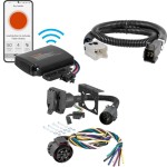 56229 - Replacement USCAR Socket with 24" Wires (Hardwire into OEM Cluster Harness) Curt Echo Under-Dash Electric Trailer Brake Control for Nissan TITAN