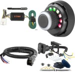 56107 - Custom 4-Flat, Select Toyota Highlander (Plug & Play), OEM Tow Package Required Curt Spectrum Electric Trailer Brake Control and Wiring Kit