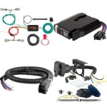 56298 - Custom Wiring Harness, 4-Way Flat Output (Plug & Play), Select Lincoln MKX Curt TriFlex NEXT Electric Trailer Brake Controller and Wiring Kit for Lincoln MKX
