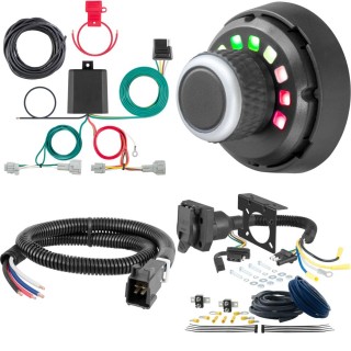 56342 - Custom Wiring Harness, 4-Way Flat Output (Plug & Play), Select Nissan Quest Curt Spectrum Electric Trailer Brake Control and Wiring Kit for Nissan Quest 2011-2016