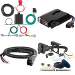 56397 - Custom Wiring Harness, 4-Way Flat Output (Plug & Play), Select Nissan Rogue Sport Curt TriFlex Electric Brake Controller with Wiring Kit for Nissan Rogue Sport