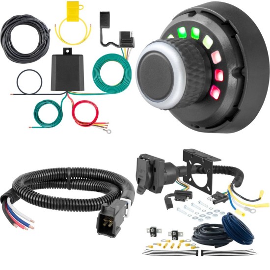 59236 - Multi-Function Taillight Converter Kit (Requires Splicing) Curt Spectrum Electric Trailer Brake Control Kit for Toyota 4Runner