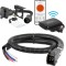 55774 - Dual-Output 7 & 4-Way Connector (Plugs into USCAR) Curt Echo Under-Dash Electric Trailer Brake Controller & Wiring Kit
