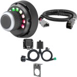 56518 - Custom Wiring Harness, 7-Way RV Blade Output (Plug & Play), Select Honda Pilot Curt Spectrum Electric Trailer Brake Control with 7-Way Kit for Honda Pilot