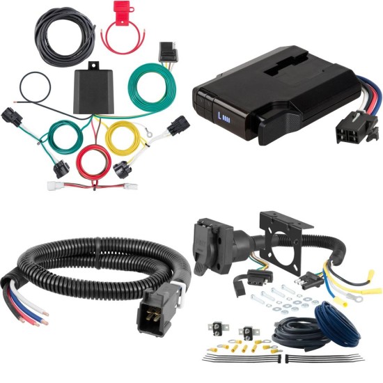 56505 - Custom Wiring Harness, 4-Way Flat Output, Select Kia Niro Curt Venturer Trailer Brake Control Kit compatible with KIA Niro EV