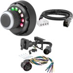56229 - Replacement USCAR Socket with 24" Wires (Hardwire into OEM Cluster Harness) Curt Spectrum electric trailer brake control with 7-way wiring kit for Dodge Ram.