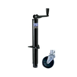 Pro Series Round 2,000 lbs. A-Frame Trailer Jack Topwind 14" Lift w/ 6" Caster Wheel Zinc Finish Pro Series Round 2,000 lbs. A-Frame Trailer Jack Topwind 14" Lift w/ 6" Caster Wheel Zinc Finish