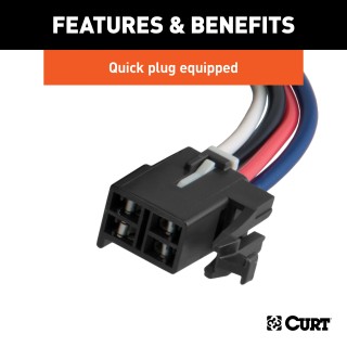 51170 - Spectrum Integrated Proportional Trailer Brake Controller Curt Spectrum Electric Trailer Brake Control for 17-23 Tesla 3