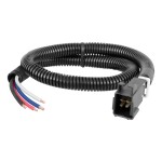 56327 - Custom Wiring Harness, 4-Way Flat Output (Plug & Play), Select Ford Transit-150, 250, 350, HD Curt electric trailer brake controller and wiring kit for Ford Transit