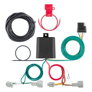 56342 - Custom Wiring Harness, 4-Way Flat Output (Plug & Play), Select Nissan Quest Curt Spectrum Electric Trailer Brake Control and Wiring Kit for Nissan Quest 2011-2016