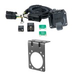 56518 - Custom Wiring Harness, 7-Way RV Blade Output (Plug & Play), Select Honda Pilot Curt Spectrum Electric Trailer Brake Control with 7-Way Kit for Honda Pilot