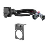 56518 - Custom Wiring Harness, 7-Way RV Blade Output (Plug & Play), Select Honda Pilot Curt Spectrum Electric Trailer Brake Control with 7-Way Kit for Honda Pilot