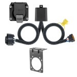 56518 - Custom Wiring Harness, 7-Way RV Blade Output (Plug & Play), Select Honda Pilot Curt Spectrum Electric Trailer Brake Control with 7-Way Kit for Honda Pilot