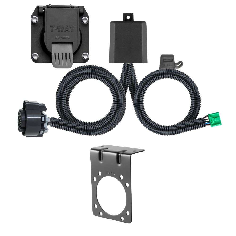 56518 - Custom Wiring Harness, 7-Way RV Blade Output (Plug & Play), Select Honda Pilot Curt Spectrum Electric Trailer Brake Control with 7-Way Kit for Honda Pilot