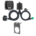 56518 - Custom Wiring Harness, 7-Way RV Blade Output (Plug & Play), Select Honda Pilot Curt Spectrum Electric Trailer Brake Control with 7-Way Kit for Honda Pilot