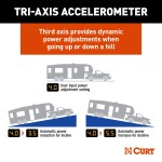51146 - TriFlex NEXT Trailer Brake Controller Proportional Curt TriFlex NEXT brake control for 03-14 Toyota Tundra installation