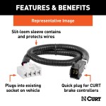 51146 - TriFlex NEXT Trailer Brake Controller Proportional Curt TriFlex NEXT brake control for 03-14 Toyota Tundra installation