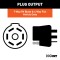 55774 - Dual-Output 7 & 4-Way Connector (Plugs into USCAR) Curt TriFlex NEXT Electric Trailer Brake Control with 7-Way Kit for GMC Acadia