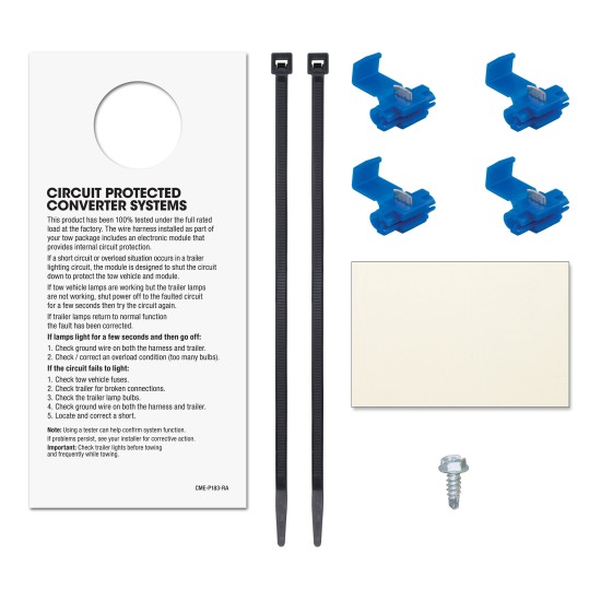 59236 - Multi-Function Taillight Converter Kit (Requires Splicing) Curt Discovery Next Electric Trailer Brake Control with Wiring Kit