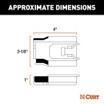 51146 - TriFlex NEXT Trailer Brake Controller Proportional Curt TriFlex NEXT brake control for 03-14 Toyota Tundra installation