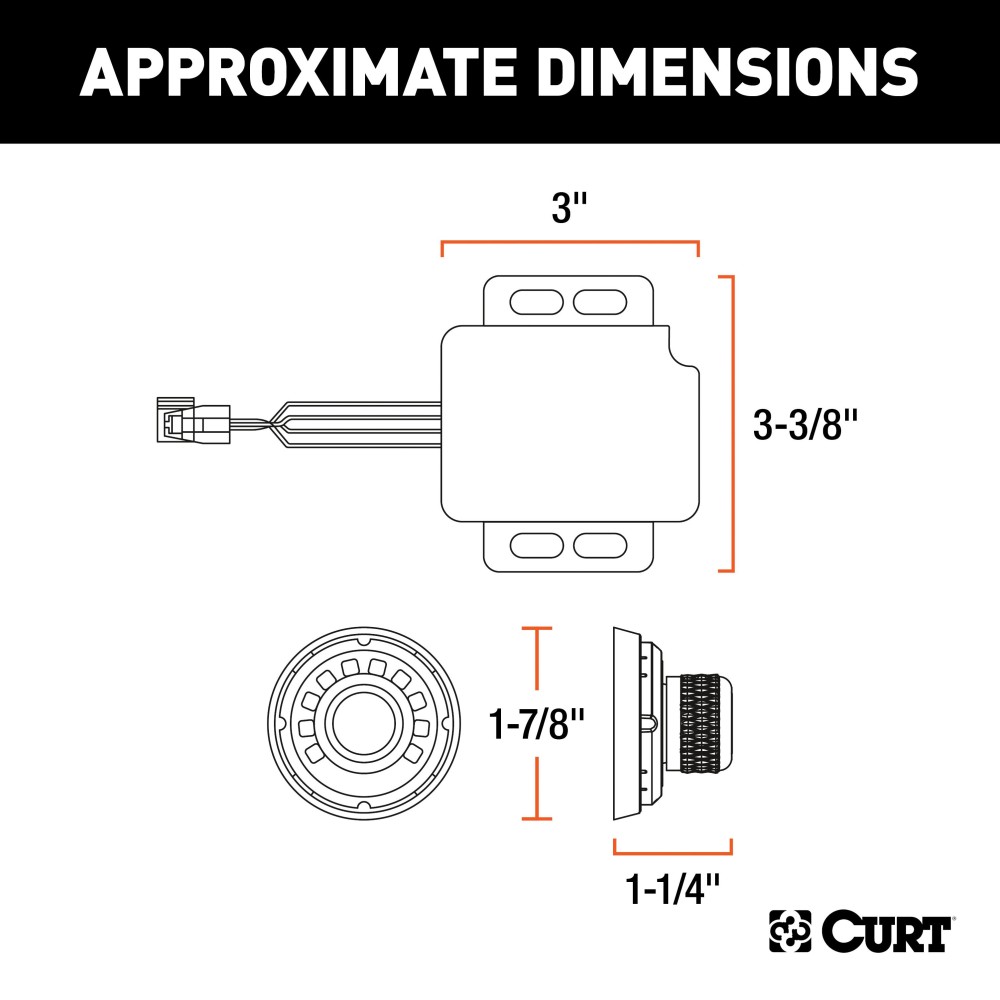 51170 - Spectrum Integrated Proportional Trailer Brake Controller Curt Spectrum Electric Trailer Brake Control for 17-23 Tesla 3