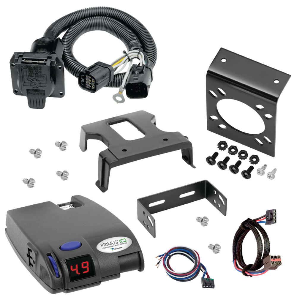 For 1997-1999 Ford F-250 7-Way RV Wiring kit by: Tekonsha For 1997-1999 Ford F-250 7-Way RV Wiring + Tekonsha Primus IQ Brake Control + Plug & Play BC Adapter (For w/Factory 4-Flat Models) By Tekonsha