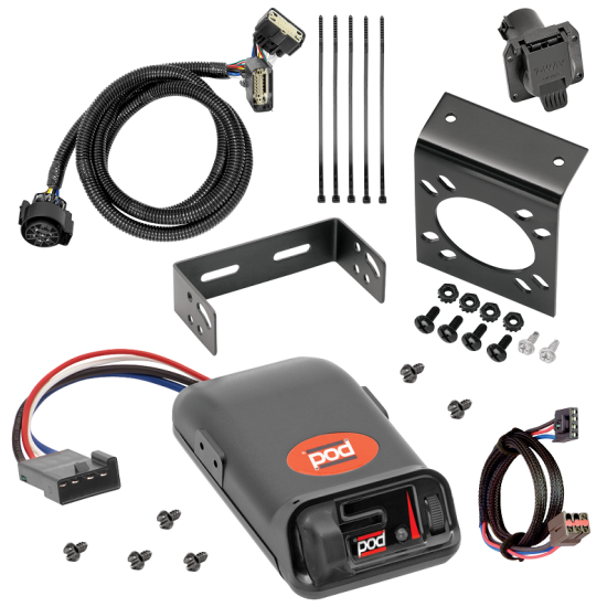 For 2011-2019 Ford Explorer 7-Way RV Wiring + Pro Series POD Brake Control + Plug & Play BC Adapter By Tekonsha