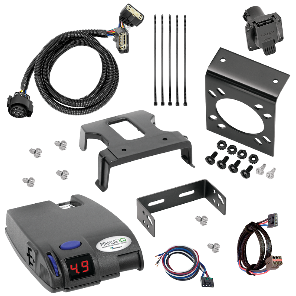 For 2011-2019 Ford Explorer 7-Way RV Wiring kit by: Tekonsha For 2011-2019 Ford Explorer 7-Way RV Wiring + Tekonsha Primus IQ Brake Control + Plug & Play BC Adapter By Tekonsha