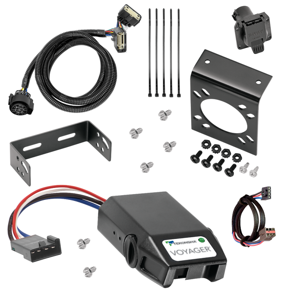 For 2011-2019 Ford Explorer 7-Way RV Wiring kit by: Tekonsha For 2011-2019 Ford Explorer 7-Way RV Wiring + Tekonsha Voyager Brake Control + Plug & Play BC Adapter By Tekonsha