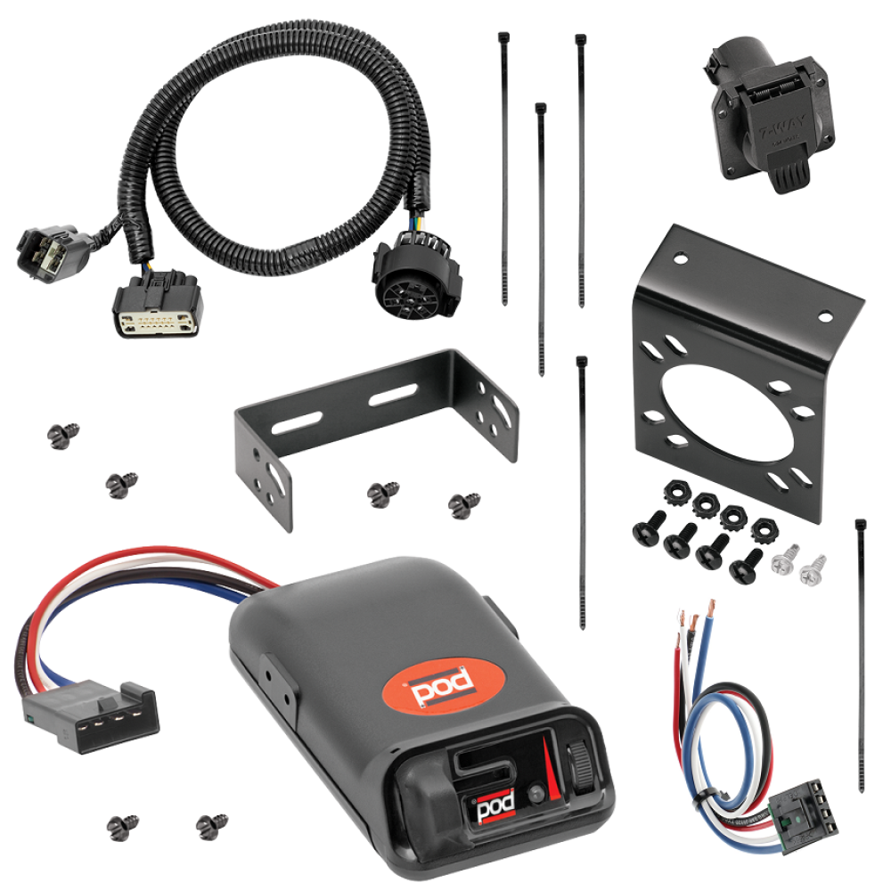 For 2019-2024 Chevy Blazer 7-Way RV Wiring kit by: Tekonsha For 2019-2024 Chevrolet Blazer 7-Way RV Wiring + Pro Series POD Brake Control + Generic BC Wiring Adapter By Tekonsha