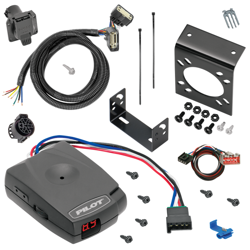 For 2015-2021 Ford F-150 7-Way RV Wiring kit by: Tekonsha For 2015-2021 Ford F-150 7-Way RV Wiring + Pro Series Pilot Brake Control + Plug & Play BC Adapter By Tekonsha