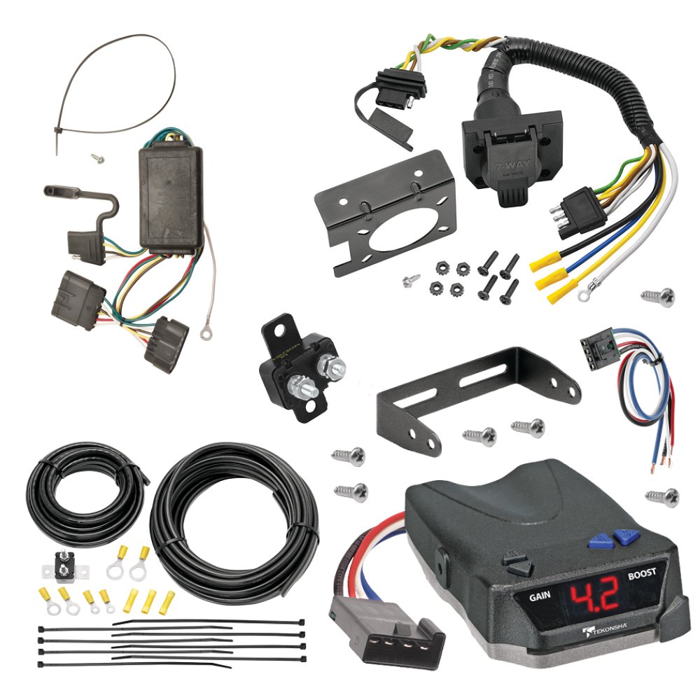 For 2004-2012 Chevy Colorado 7-Way RV Wiring kit by: Tekonsha For 2004-2012 Chevrolet Colorado 7-Way RV Wiring + Tekonsha BRAKE-EVN Brake Control + Generic BC Wiring Adapter By Tekonsha