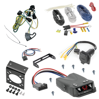 For 1995-1996 Dodge Dakota 7-Way RV Wiring + Tekonsha Brakeman IV Brake Control + Generic BC Wiring Adapter By Tekonsha