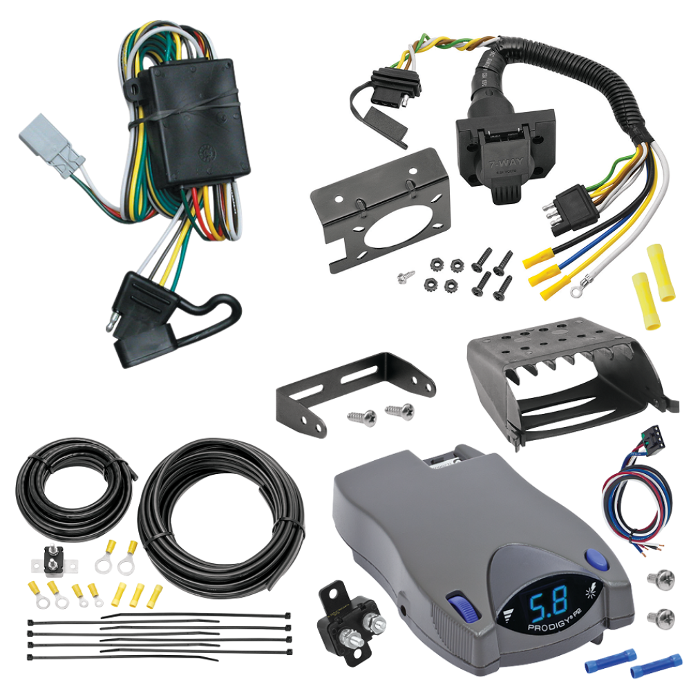 For 2001-2006 Acura MDX 7-Way RV Wiring + Tekonsha Prodigy P2 Brake Control By Tekonsha