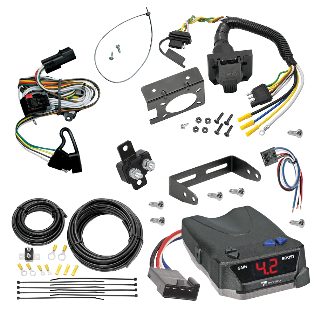 For 2001-2003 Chrysler Town & Country 7-Way RV Wiring kit by: Tekonsha For 2001-2003 Chrysler Town & Country 7-Way RV Wiring + Tekonsha BRAKE-EVN Brake Control + Generic BC Wiring Adapter By Tekonsha