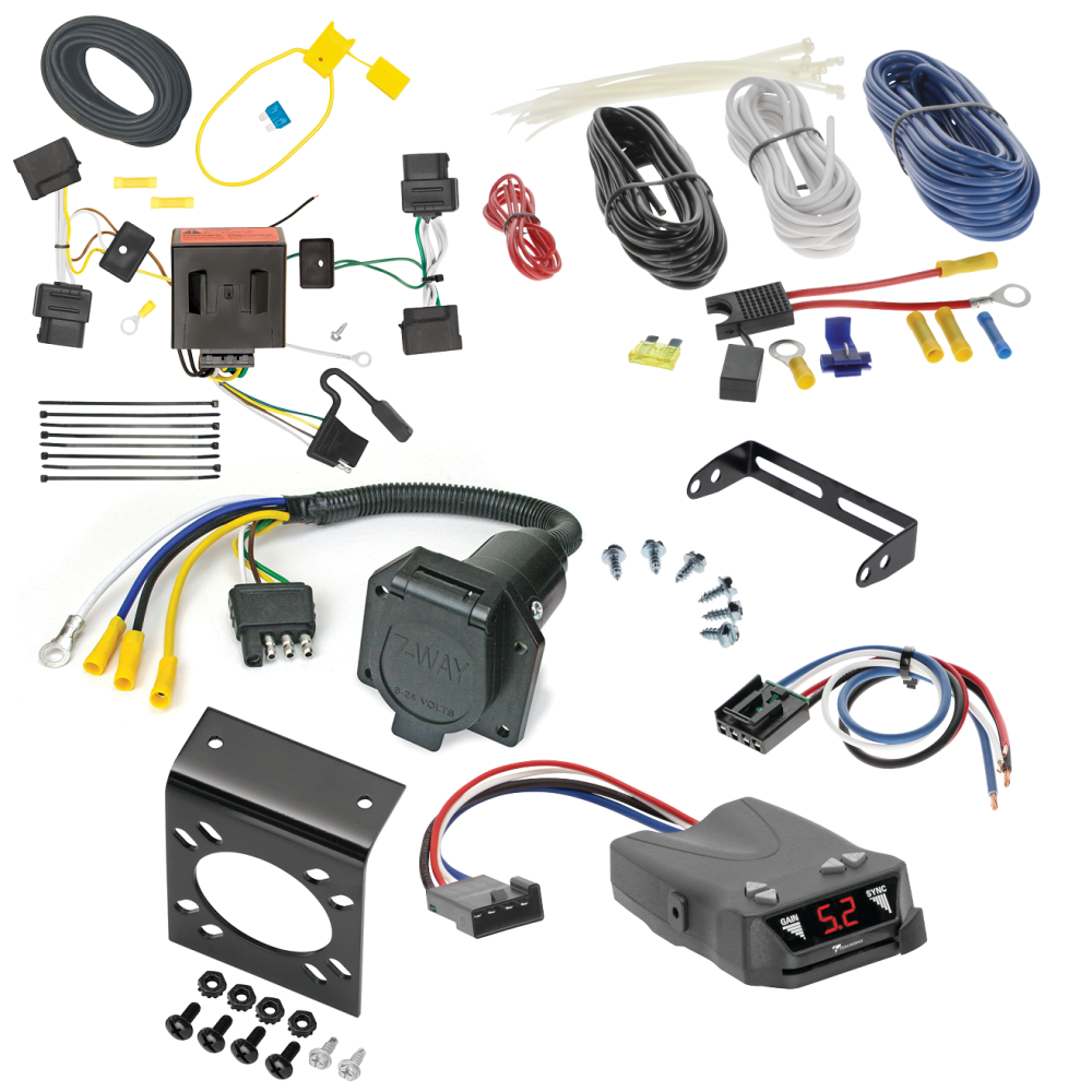 For 2008-2011 Mazda Tribute 7-Way RV Wiring kit by: Tekonsha For 2008-2011 Mazda Tribute 7-Way RV Wiring + Tekonsha Brakeman IV Brake Control + Generic BC Wiring Adapter By Tekonsha