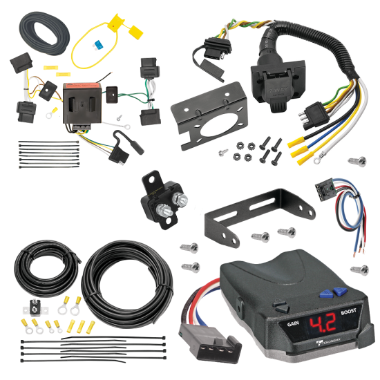 For 2007-2010 Ford Edge 7-Way RV Wiring + Tekonsha BRAKE-EVN Brake Control + Generic BC Wiring Adapter By Tekonsha
