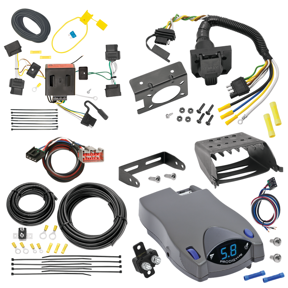 For 2009-2014 Ford E-350 Econoline Super Duty 7-Way RV Wiring kit by: Tekonsha For 2009-2014 Ford E-350 Econoline Super Duty 7-Way RV Wiring + Tekonsha Prodigy P2 Brake Control + Plug & Play BC Adapter By Tekonsha