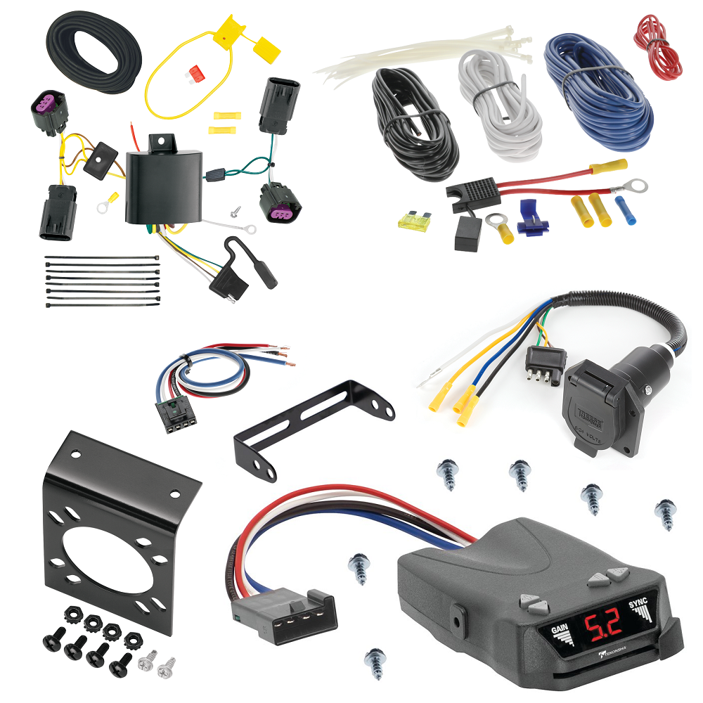 For 2012-2020 Dodge Journey 7-Way RV Wiring kit by: Tekonsha For 2012-2020 Dodge Journey 7-Way RV Wiring + Tekonsha Brakeman IV Brake Control + Generic BC Wiring Adapter (Excludes: w/LED Taillights Models) By Tekonsha
