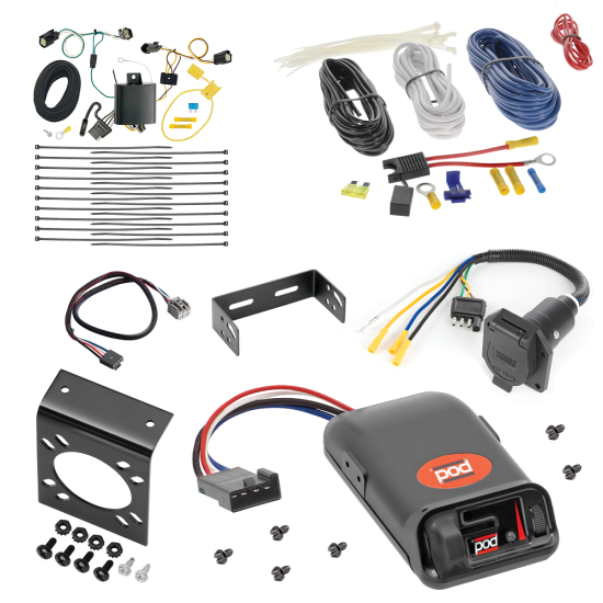 For 2018-2019 Chrysler Pacifica 7-Way RV Wiring kit by: Tekonsha For 2018-2019 Chrysler Pacifica 7-Way RV Wiring + Pro Series POD Brake Control + Plug & Play BC Adapter (For Touring Plus Models) By Tekonsha