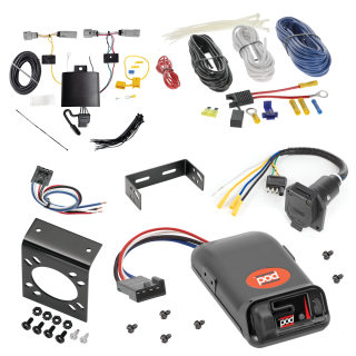 For 2021-2024 Chevy Trailblazer 7-Way RV Wiring kit by: Tekonsha For 2021-2024 Chevrolet Trailblazer 7-Way RV Wiring + Pro Series POD Brake Control + Generic BC Wiring Adapter (Excludes: w/LED Taillights Models) By Tekonsha