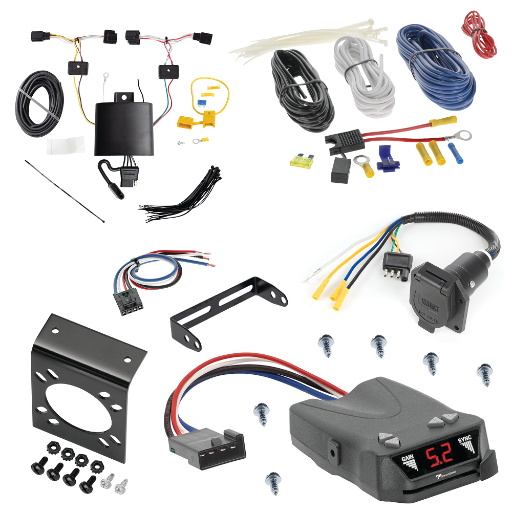 For 2022-2023 Acura MDX 7-Way RV Wiring kit by: Tekonsha For 2022-2023 Acura MDX 7-Way RV Wiring + Tekonsha Brakeman IV Brake Control + Generic BC Wiring Adapter By Tekonsha