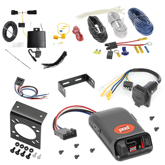 For 2022-2023 Chevy Bolt EUV 7-Way RV Wiring kit by: Tekonsha For 2022-2023 Chevrolet Bolt EUV 7-Way RV Wiring + Pro Series POD Brake Control + Generic BC Wiring Adapter By Tekonsha